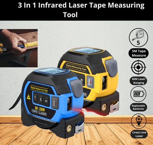 Measuring Sight 3-In-1 Infrared Laser Tape Measuring