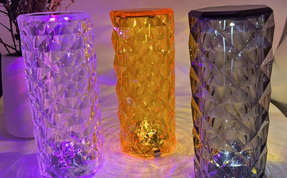 🎉🎉Crystal table lamp with 16 different rose colors🎆🎆