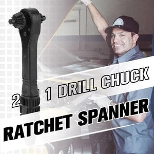 👉⚙2 in 1 Drill Chuck Ratchet Spanner👈👉🛒