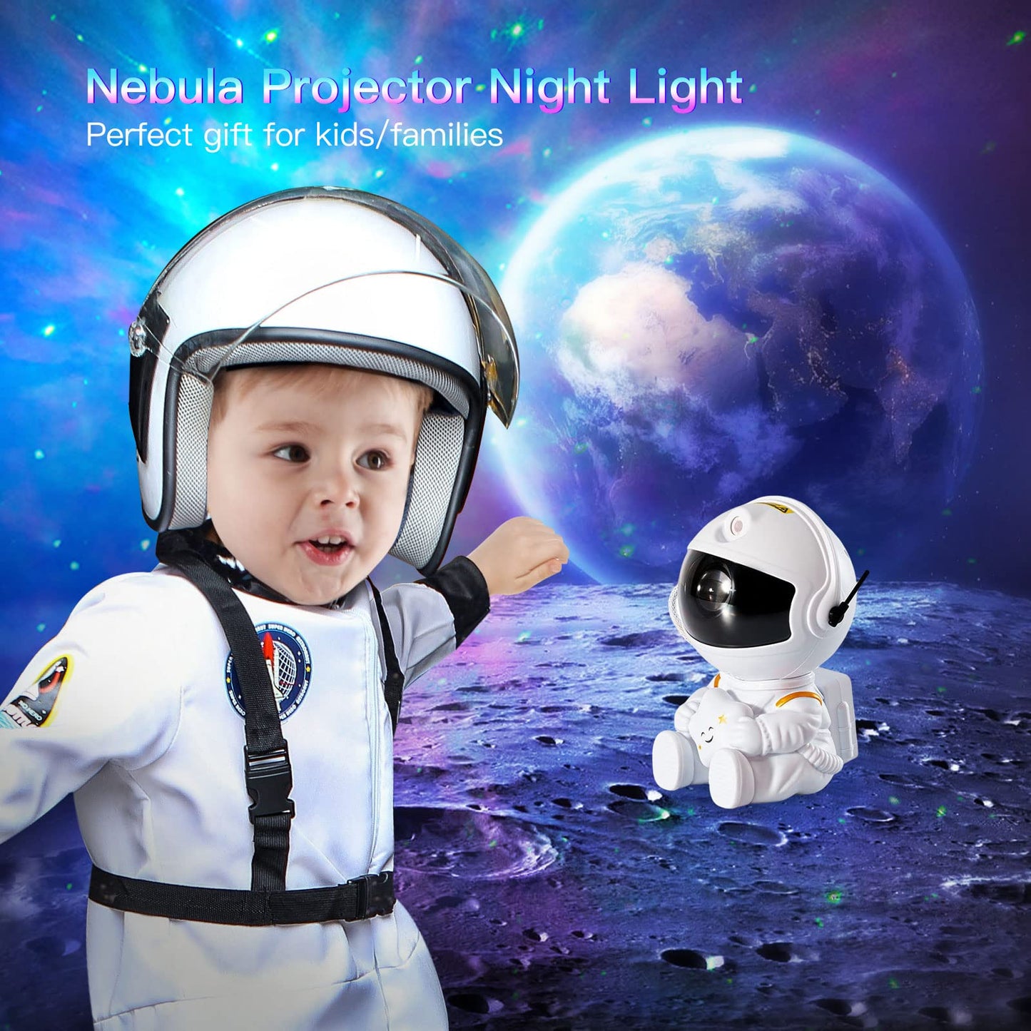 🩸🩸 Astronaut Galaxy Projector Night Light Lamp 🩸🩸🩸