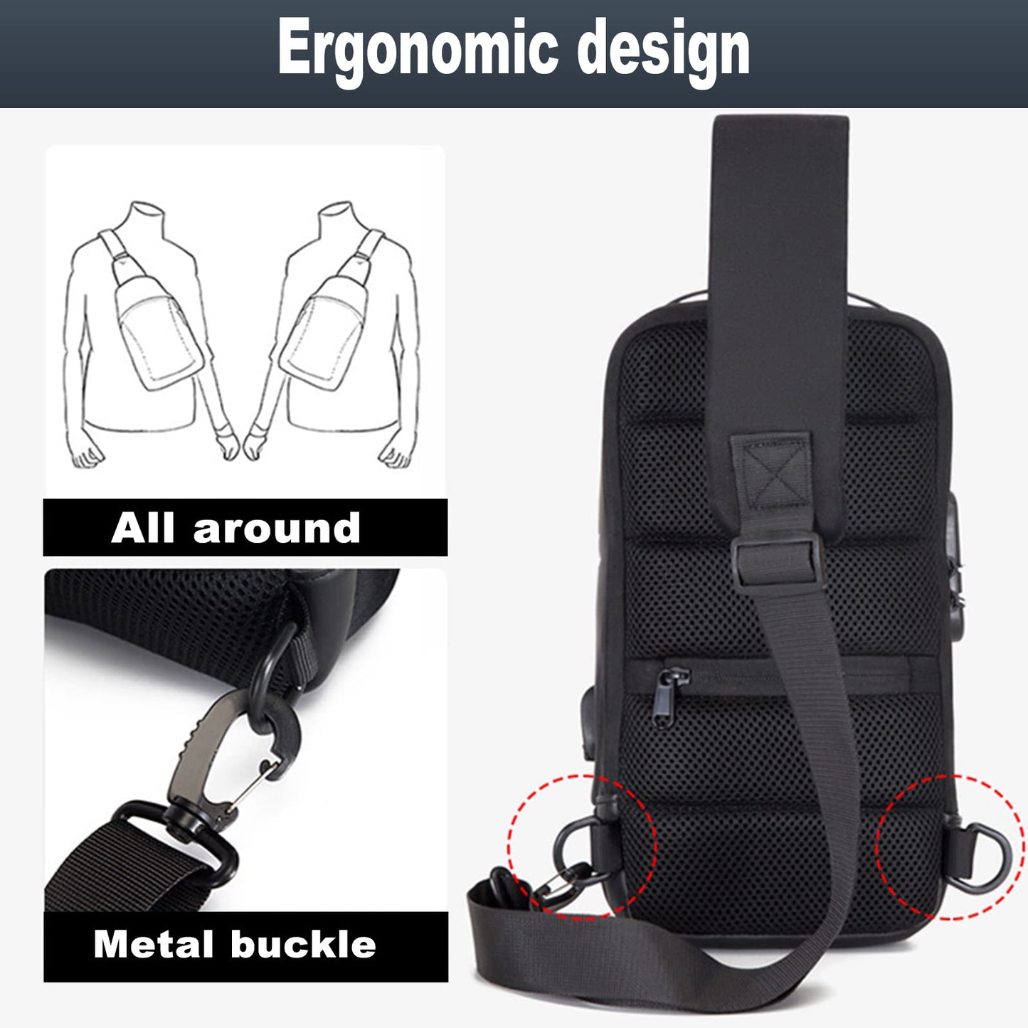 👜Multifunctional crossbody shoulder bag for men👜