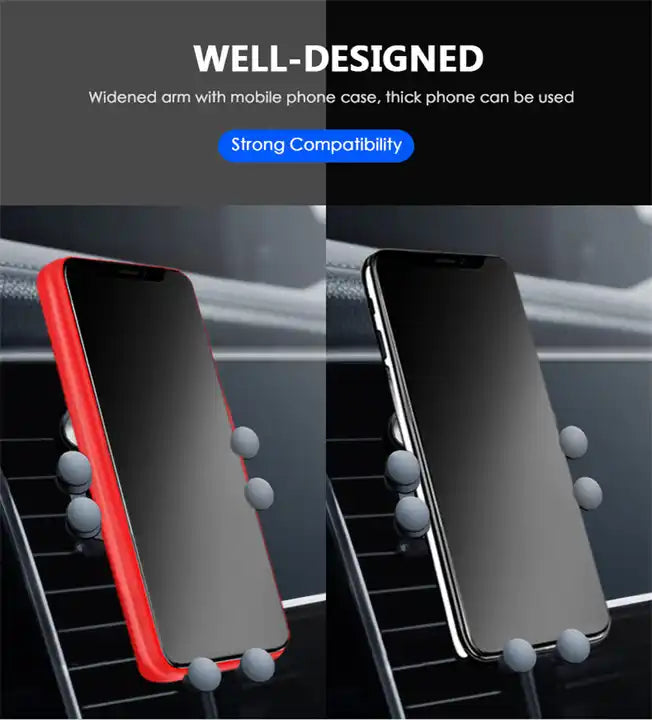 Universal Gravity Car phone Holder Car Air Vent Mount Car Holder For iPhone 8 X XS Max Samsung Xiaomi Mobile Phone Holder Stand