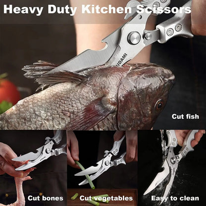 High Quality Chicken Scissors Multipurpose Stainless Steel Cooking Scissors Kitchen Bones shears