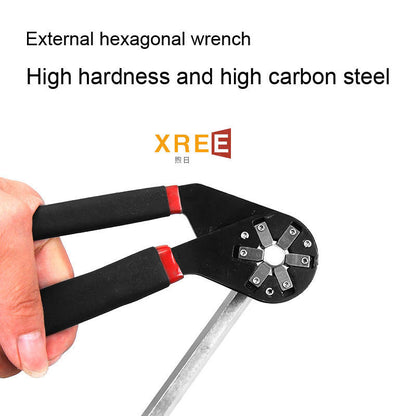 🎀🎀🎉🎉🎉Loggerhead 8 Inch Alloy Steel Adjustable Wrench with Bionic Grip Technology🤡🤡🤡