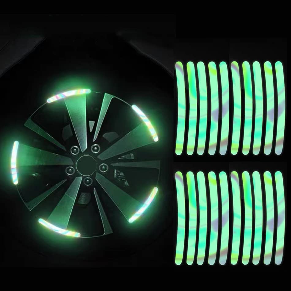 🩸🩸🩸The 2024 new car🩸🩸 is equipped with glow-in-the-dark reflective hub stickers.🩸🩸🩸