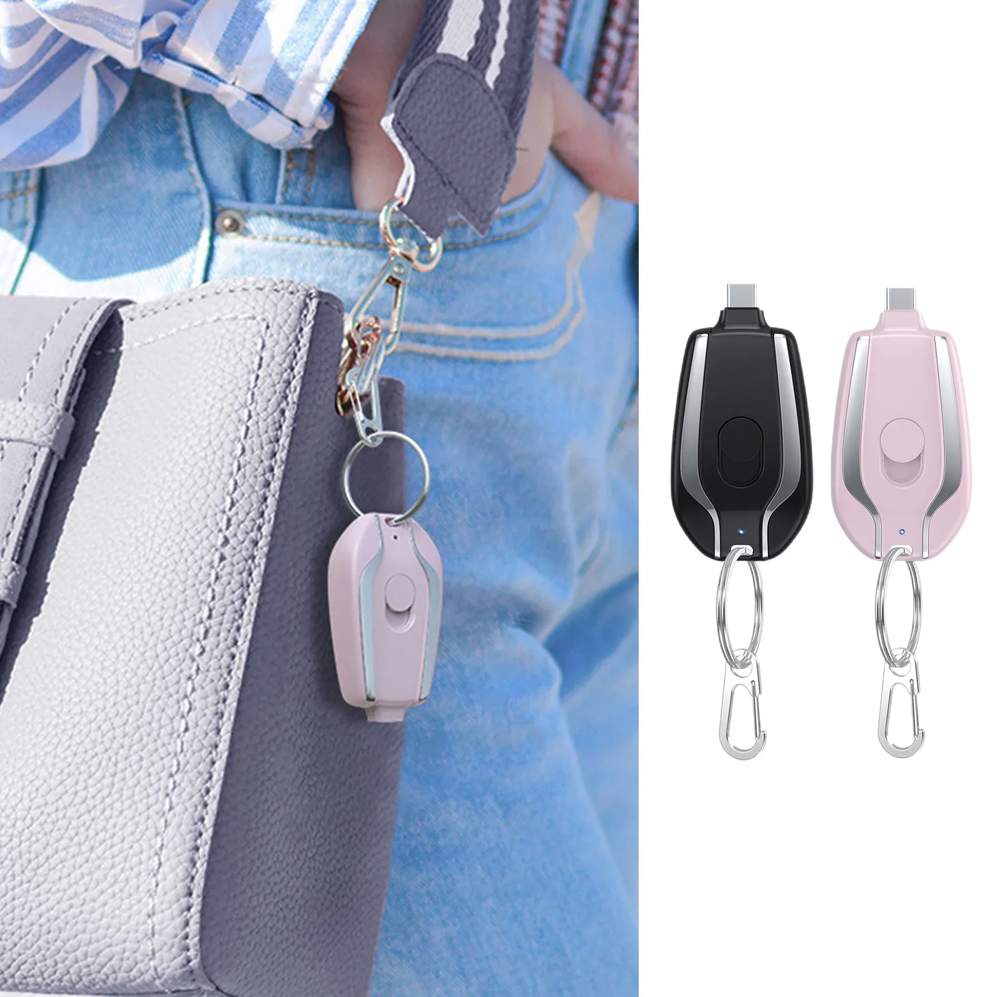 👉Power Bank Keychain Portable Charger👉🛒